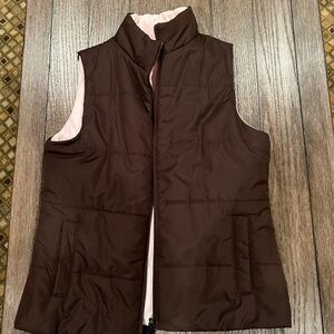 Old Navy Chocolate Brown Puffer Vest